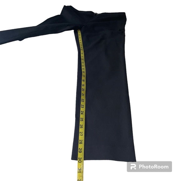 LANDS'END Women's Black Mid Rise Slim Leg Dress Pants - Picture 7 of 8